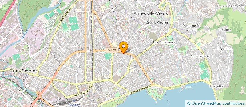 localisation de l'entreprise CASSINE A2-1 à ANNECY