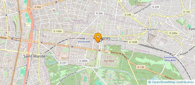 localisation de l'entreprise CASSINI à VINCENNES