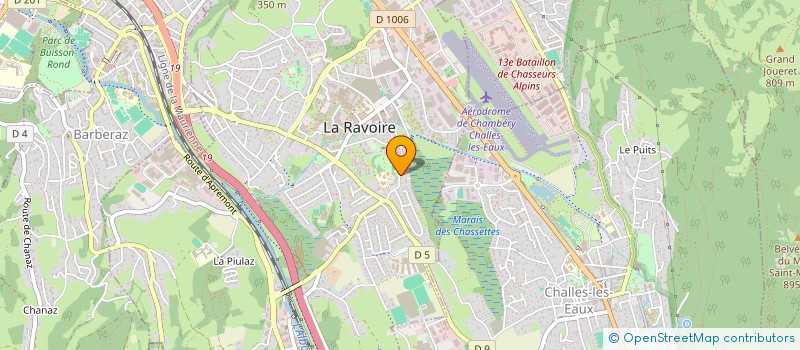 localisation de l'entreprise CASSIOPEE 218  LA RAVOIRE