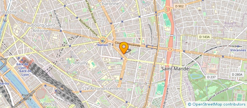 localisation de l'entreprise CASSIOPEE à PARIS