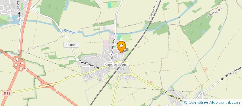 localisation de l'entreprise CASSIOPEE  RAEDERSHEIM