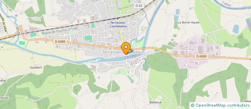 localisation de l'entreprise CASSIOPEE à TERRASSON-LAVILLEDIEU