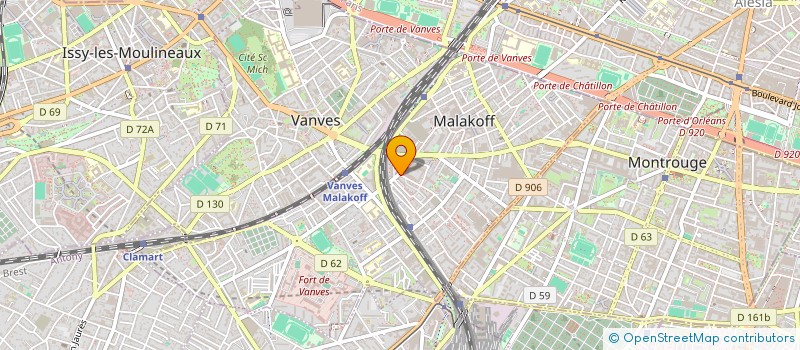 localisation de l'entreprise CASSIOPEE à MALAKOFF