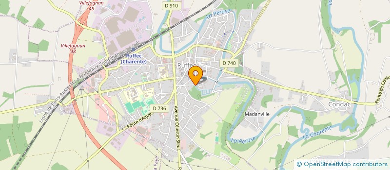 localisation de l'entreprise CASSIOPEE à RUFFEC
