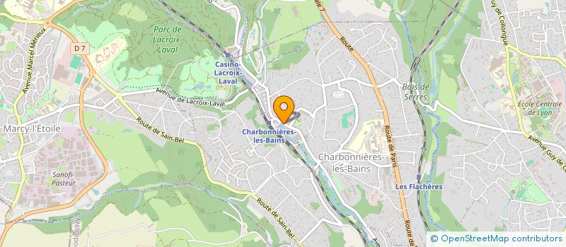 localisation de l'entreprise CASSIOPEE à CHARBONNIERES-LES-BAINS