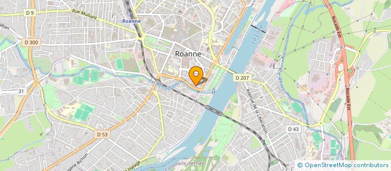 localisation de l'entreprise CASSIOPEE  ROANNE