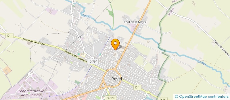 localisation de l'entreprise CASSIOPEE  REVEL