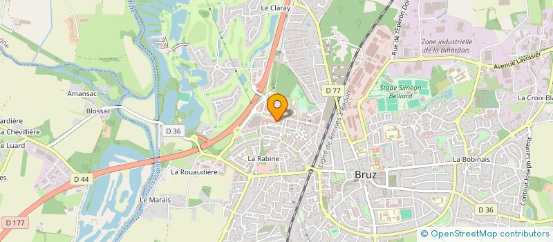 localisation de l'entreprise CASSIOPEE  BRUZ