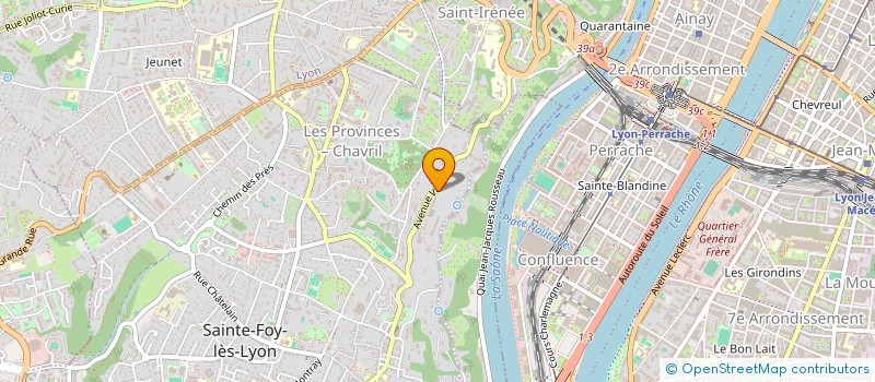 localisation de l'entreprise CASSIOPEE  SAINTE-FOY-LES-LYON