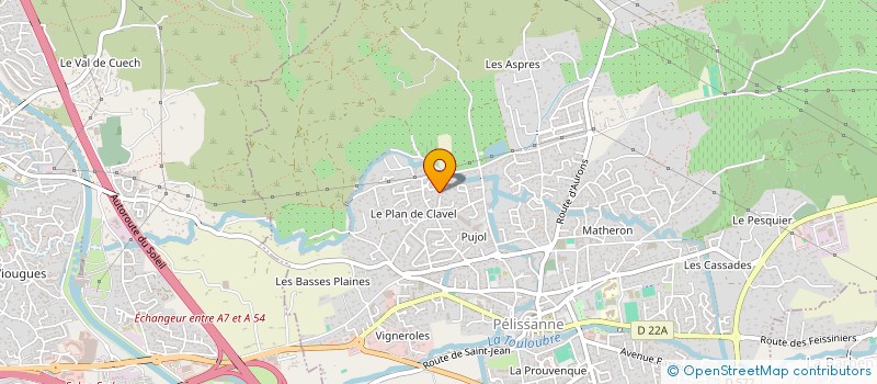 localisation de l'entreprise CASSIOPEE  PELISSANNE