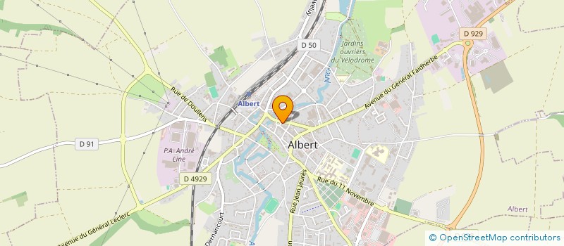localisation de l'entreprise CASSIOPEE à ALBERT