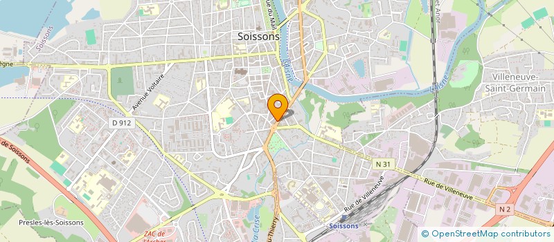 localisation de l'entreprise CASSIOPEE à SOISSONS