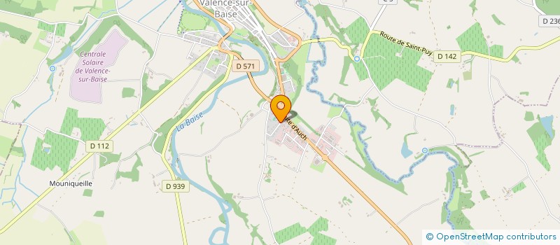 localisation de l'entreprise CASSIOPEE  VALENCE-SUR-BAISE