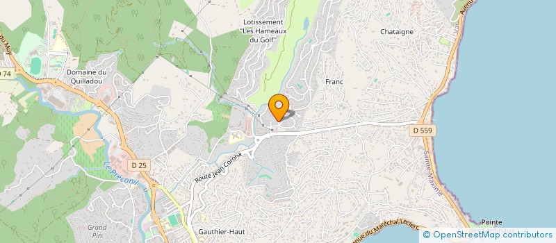 localisation de l'entreprise CASSIOPEE à SAINTE-MAXIME
