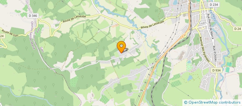 localisation de l'entreprise CASSIOPEE 64  GAN