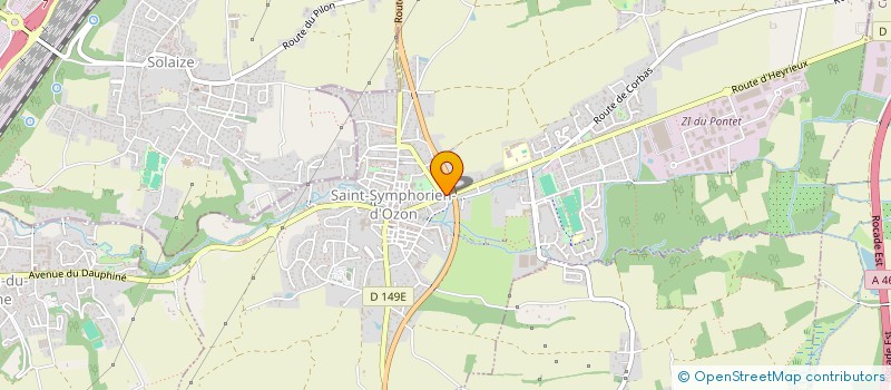 localisation de l'entreprise CASSIOPEE  SAINT-SYMPHORIEN-D'OZON