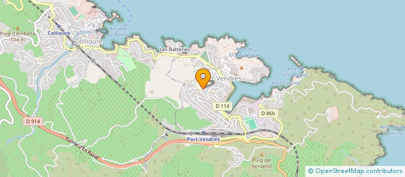 localisation de l'entreprise CASSIOPEE  PORT-VENDRES