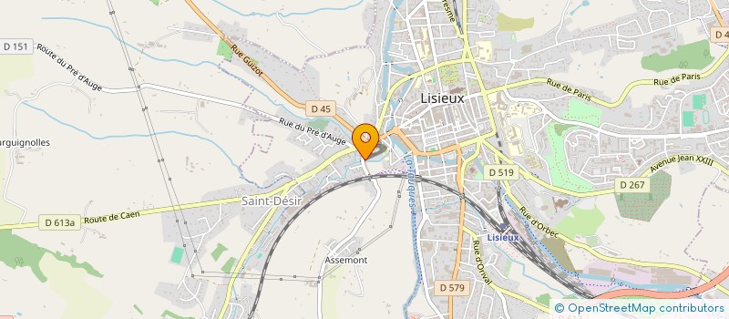 localisation de l'entreprise CASSIOPEE  SAINT-DESIR