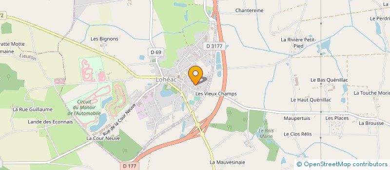 localisation de l'entreprise CASSIOPEE  LOHEAC