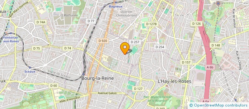 localisation de l'entreprise CASSIOPEE à BOURG-LA-REINE