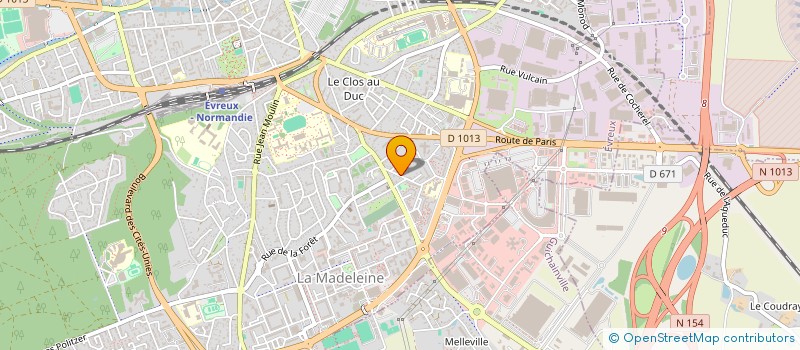 localisation de l'entreprise CASSIOPEE  EVREUX