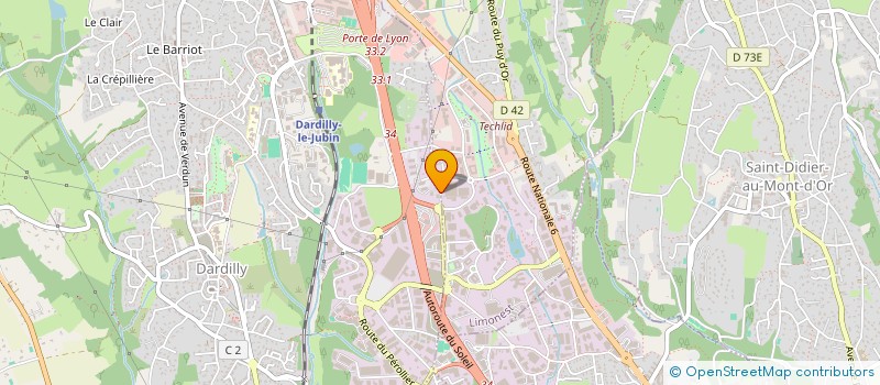 localisation de l'entreprise CASSIOPEE  DARDILLY