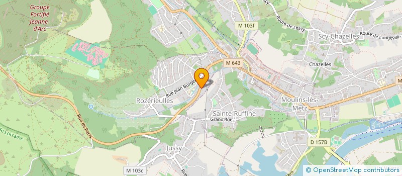 localisation de l'entreprise CASSIOPEE  ROZERIEULLES