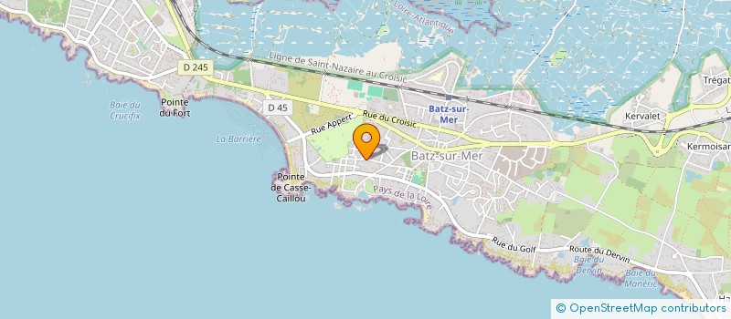 localisation de l'entreprise CASSIOPEE  BATZ-SUR-MER