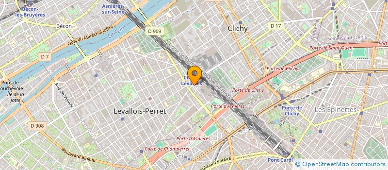 localisation de l'entreprise CASSIOPEE AGENCE DE GRAPHISME à LEVALLOIS-PERRET