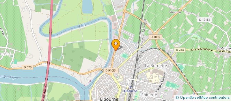 localisation de l'entreprise CASSIOPEE RESEAU D'ENTREPRENEUSES  LIBOURNE