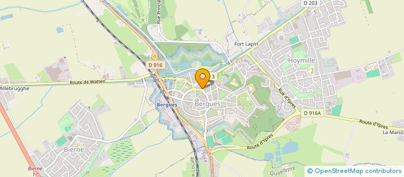 localisation de l'entreprise CASSIOPEE TOURISME  BERGUES