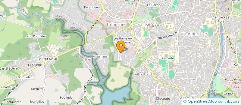 localisation de l'entreprise CASSIOPEIA à VANNES