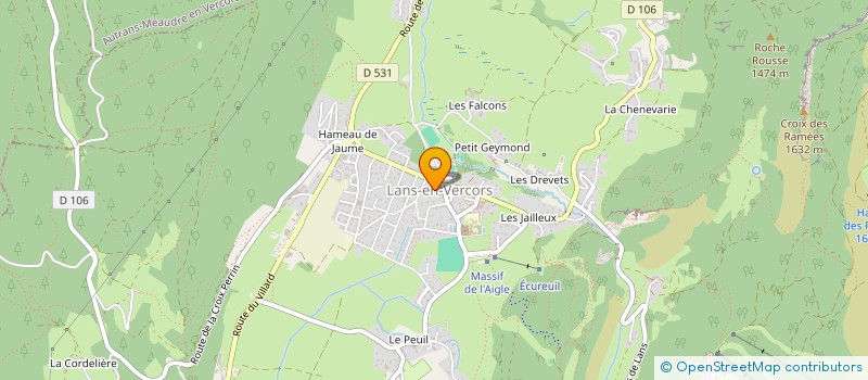 localisation de l'entreprise CASSIS DU MURIER  LANS-EN-VERCORS