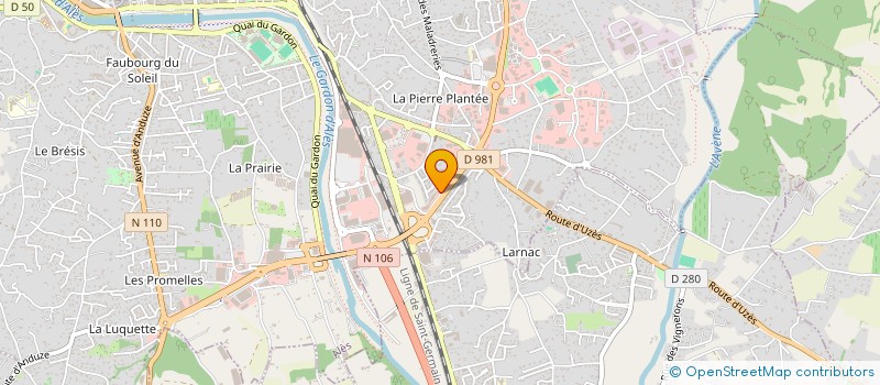 localisation de l'entreprise CASSIUS  ALES