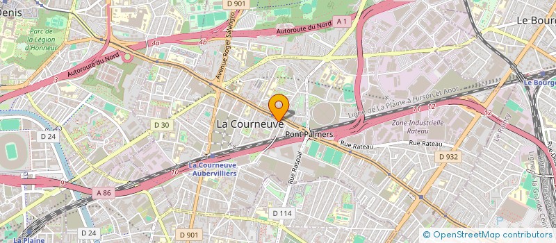 localisation de l'entreprise CASSIUS FRANCE à LA COURNEUVE