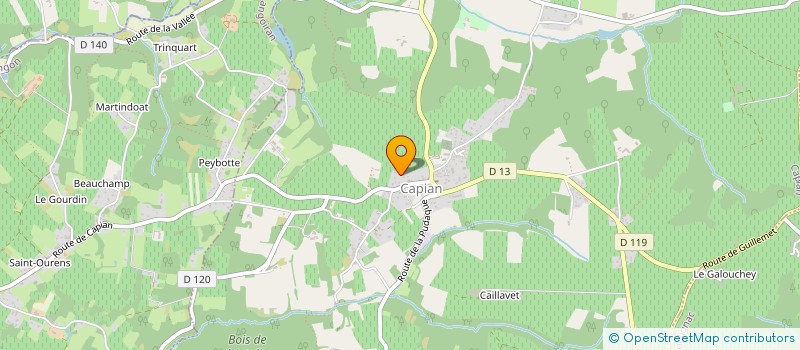 localisation de l'entreprise CASSOULET  CAPIAN