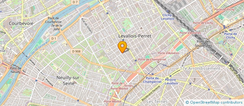 localisation de l'entreprise CASSUTO à LEVALLOIS-PERRET