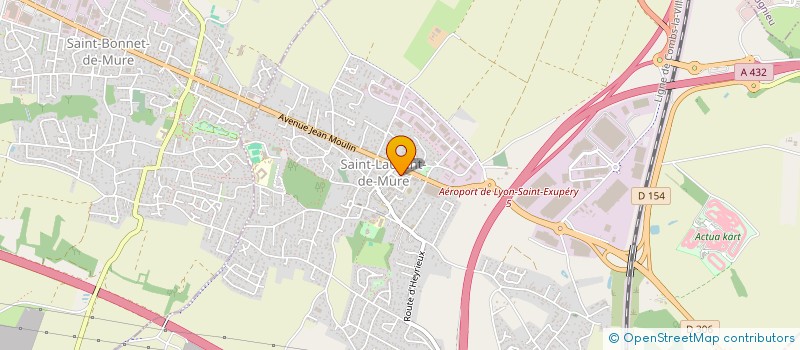 localisation de l'entreprise CASSY PATISSERIE  SAINT-LAURENT-DE-MURE