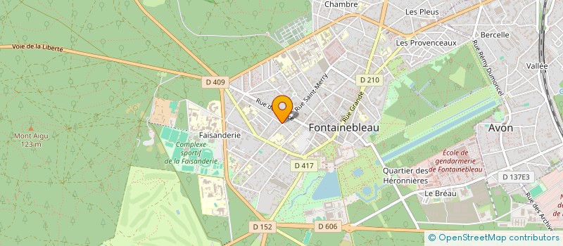 localisation de l'entreprise CASSYOR à FONTAINEBLEAU
