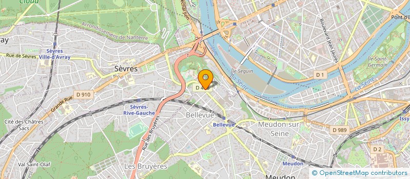localisation de l'entreprise CAST à MEUDON