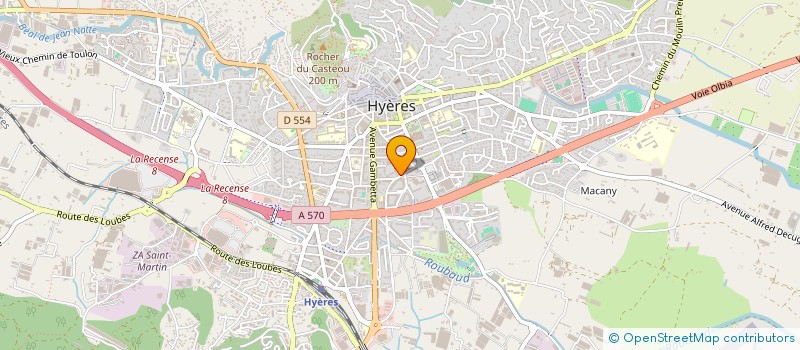 localisation de l'entreprise CAST à HYERES
