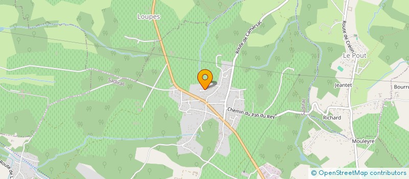 localisation de l'entreprise CAST  SADIRAC