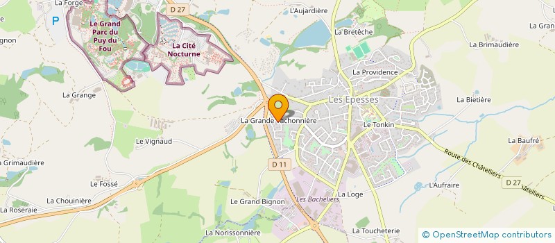 localisation de l'entreprise CAST  LES EPESSES