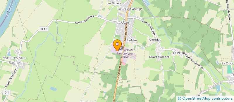localisation de l'entreprise CAST FRANCE à OZAN