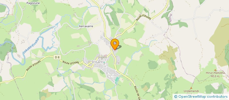 localisation de l'entreprise CASTA  BIDARRAY