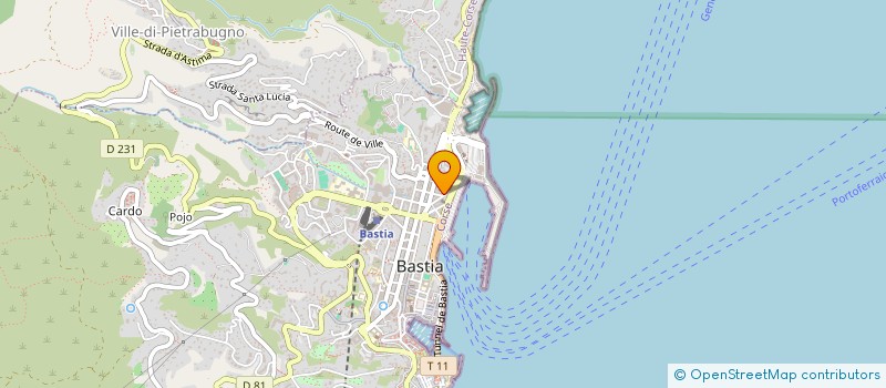 localisation de l'entreprise CASTA INVEST à BASTIA