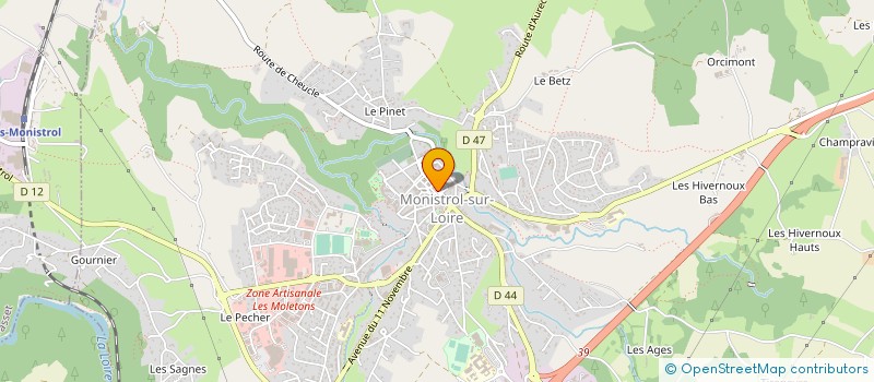 localisation de l'entreprise CASTA JANUEL JOUMARD  MONISTROL-SUR-LOIRE