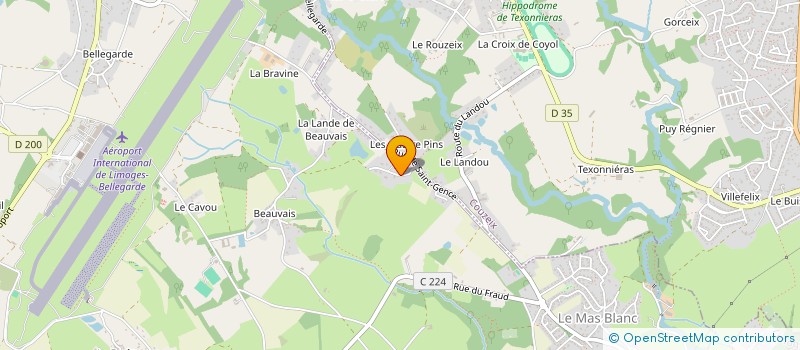 localisation de l'entreprise CASTABROL à LIMOGES