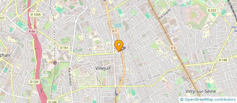localisation de l'entreprise CASTAGNE A 3 à VILLEJUIF