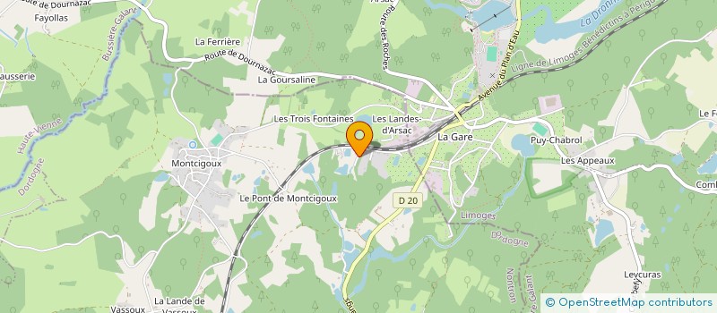 localisation de l'entreprise CASTAGNIE - IMMOBILIER  LA COQUILLE